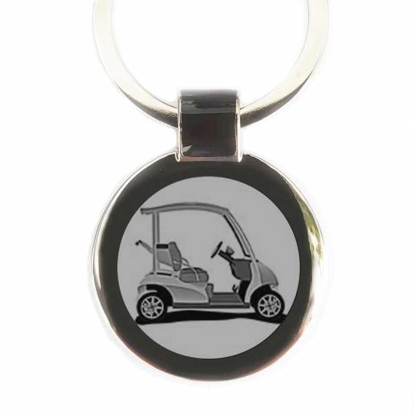 Golfcart Schlüsselanhänger personalisiert mit Gravur