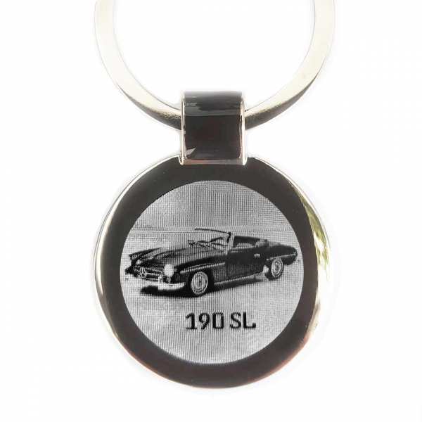 Mercedes Benz 190SL Schlüsselanhänger personalisiert mit Gravur