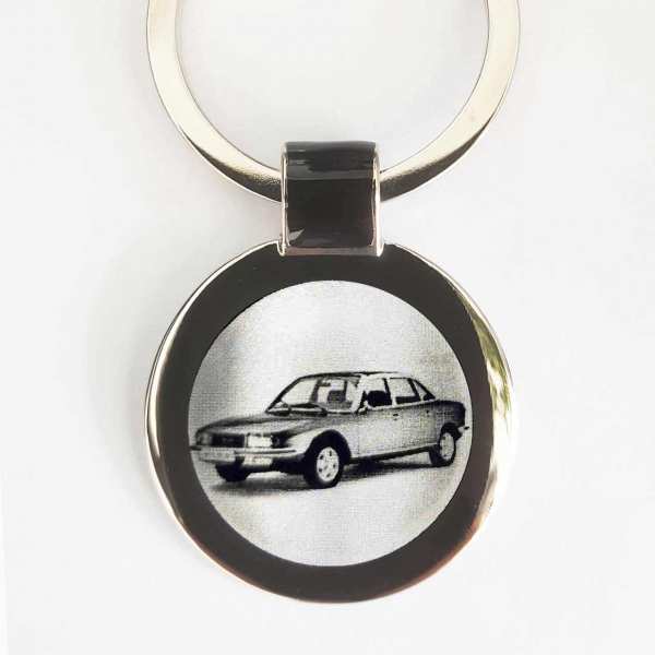 NSU RO80 Auto Gravur Schlüsselanhänger personalisiert - original Fotogravur