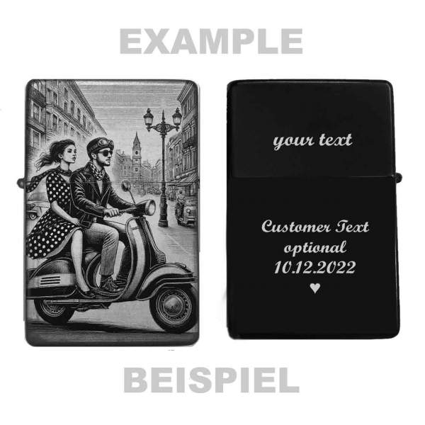 Feuerzeug Roller-Fan Motorroller – personalisierbar