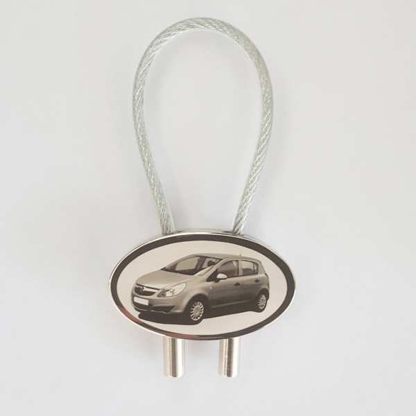 Opel Corsa D 5-Türer Gravur Schlüsselanhänger personalisiert - original Fotogravur