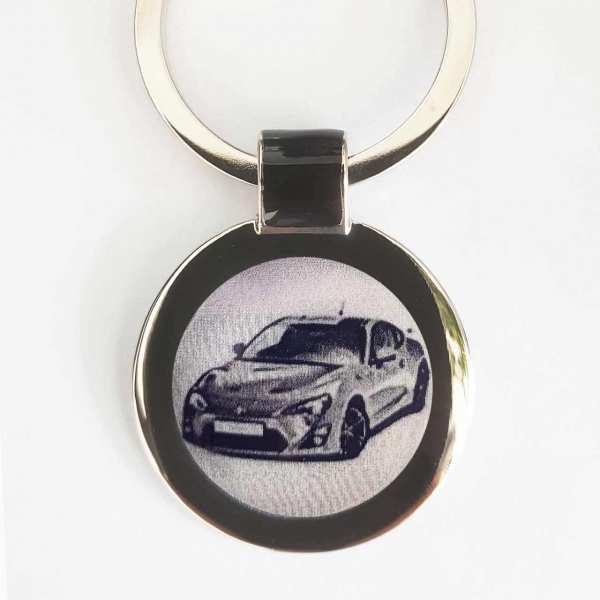 Toyota GT86 Schlüsselanhänger personalisiert mit Gravur