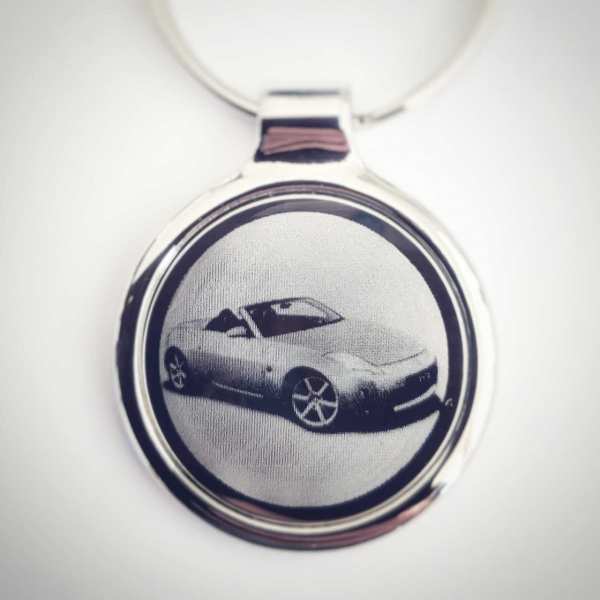 Nissan 350Z Roadster Schlüsselanhänger personalisiert - original Fotogravur