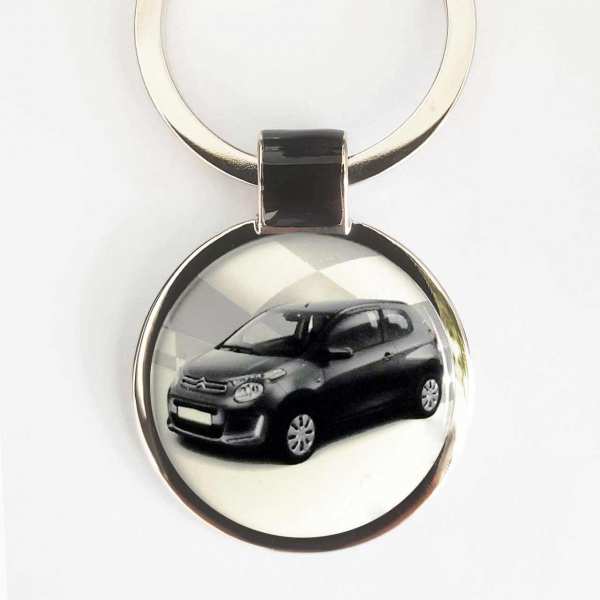 Citroen C1 ab 2019 Fotoschlüsselanhänger personalisiert mit Gravur