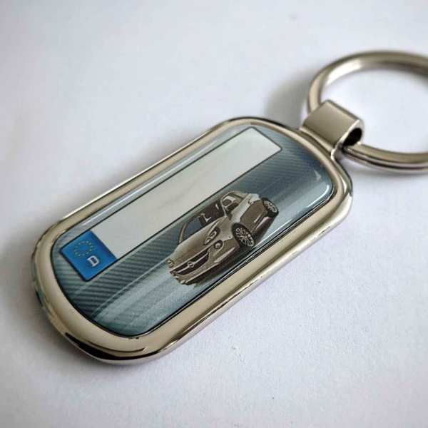 Opel Adam Schlüsselanhänger personalisiert & Kennzeichen & Gravur