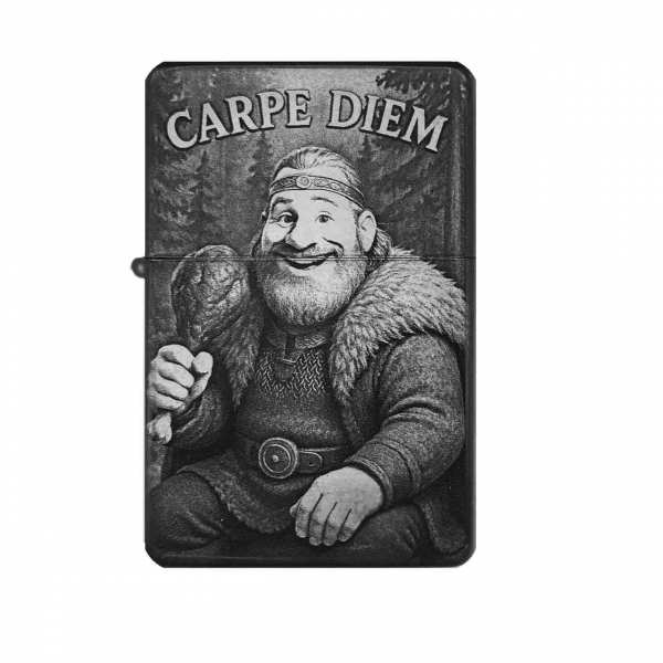 Sturmfeuerzeug "Viking – Carpe Diem" – personalisierbar