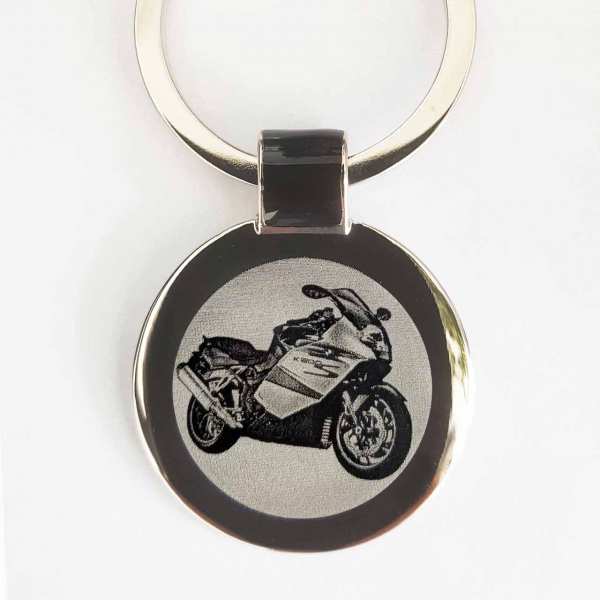 BMW K1200 S Bike Schlüsselanhänger personalisiert - original Fotogravur