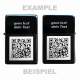 Vorschau: QR-Code Feuerzeug mit Gravur personalisiertes Geschenk eigener Text Kontakt Notfall
