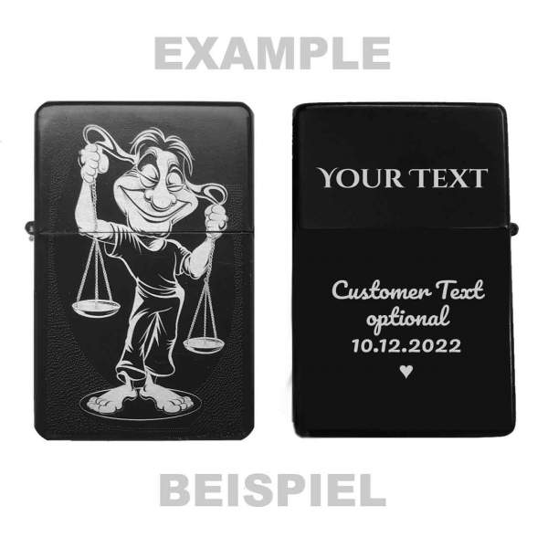 Feuerzeug Sternzeichen Waage No. 5 personalisierbar
