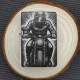 Vorschau: Feuerzeug Biker Silhouette Motorrad – personalisierbar