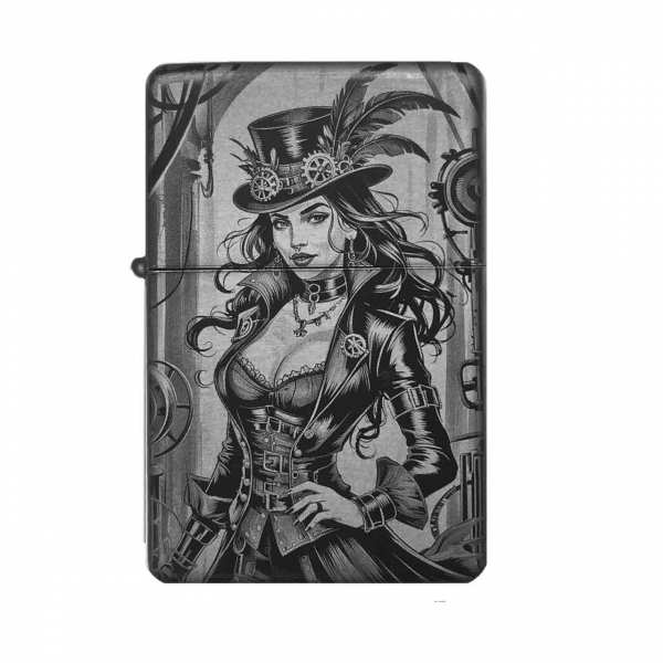 Sturmfeuerzeug "Punksteam Lady" – personalisierbar