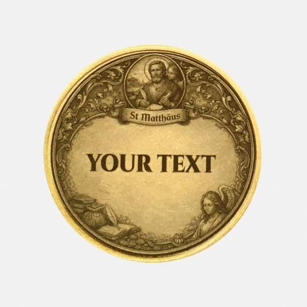 Schutzpatron St. Matthäus Münze mit Gravur optional