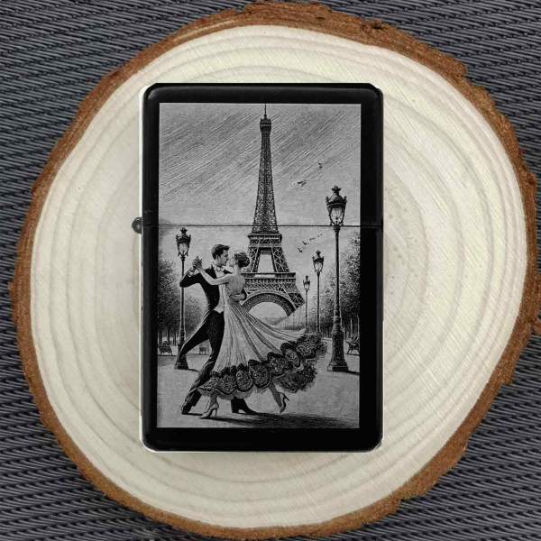 Feuerzeug Paris Dance Eifelturm – personalisierbar