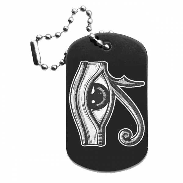 Auge des Horus Dog Tag Anhänger mit Gravur | optional personalisiert | Shop-Fotogravur.de