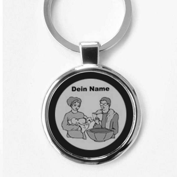 Taufe Gravur Schlüsselanhänger personalisiert