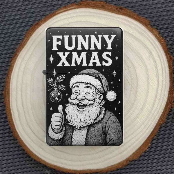 Funny Xmas Feuerzeug optional personalisiert