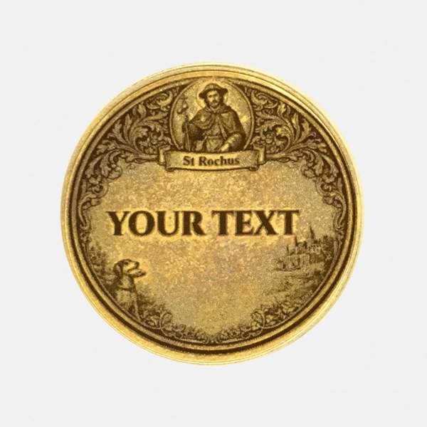 Cadeau Personnalisé Pièce Saint Roch avec Gravure