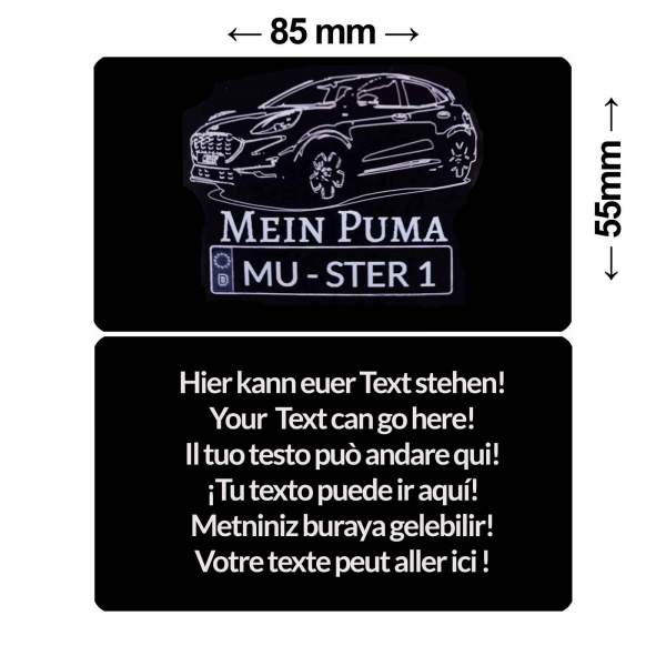 Puma Zubehör Visitenkarte personalisierbar