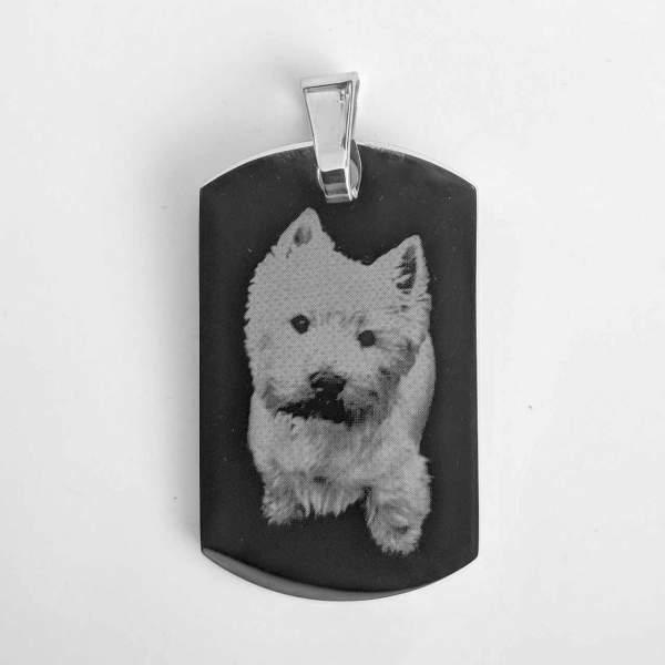 Beispielbild Fotogravur Dogtag