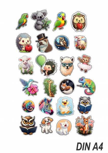 Lustige Tier Sticker Kollektion