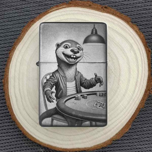Feuerzeug Otter Poker –Poker Spieler personalisierbar