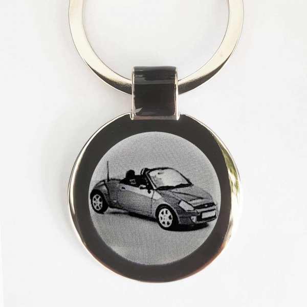 Ford StreetKa Cabrio Gravur Schlüsselanhänger personalisiert - original Fotogravur