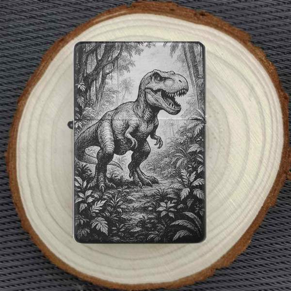 Feuerzeug T-Rex Dino Dinosaurier – personalisierbar