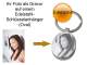 Vorschau: Edelstahl Schlüsselanhänger personalisiert oval mit Fotogravur