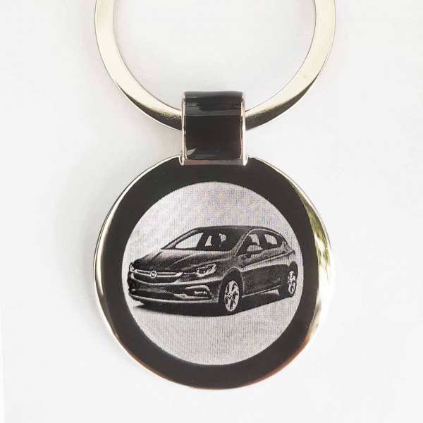 Opel Astra ab 2019 Gravur Schlüsselanhänger personalisiert 
