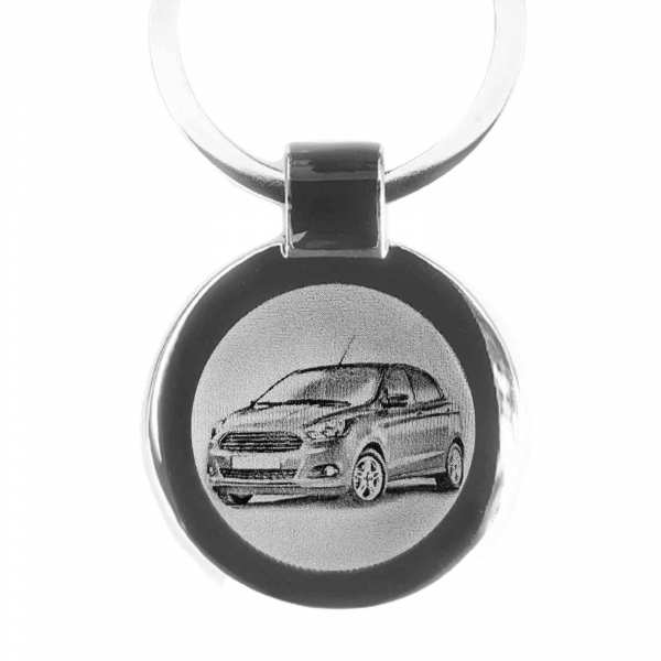 Ford KA Plus Schlüsselanhänger mit Gravur