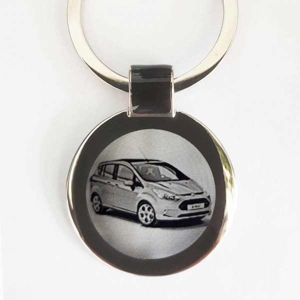 Ford B Max Gravur Schlüsselanhänger personalisiert - original Fotogravur