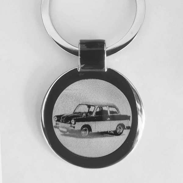 Trabi Trabant P50 Schlüsselanhänger personalisiert - original Fotogravur