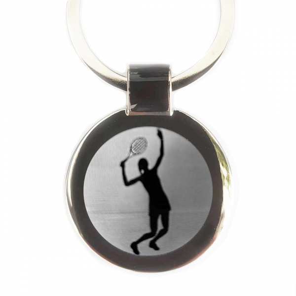 Tennis Spielerin Schlüsselanhänger personalisiert mit Gravur