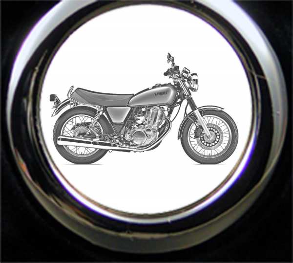 Yamaha SR400 Motorrad Gravur Schlüsselanhänger personalisiert