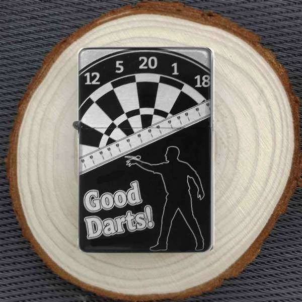 "Good Darts" Feuerzeug optional personalisiert