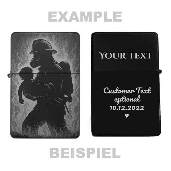 Feuerzeug Feuerwehr Retter – personalisierbar