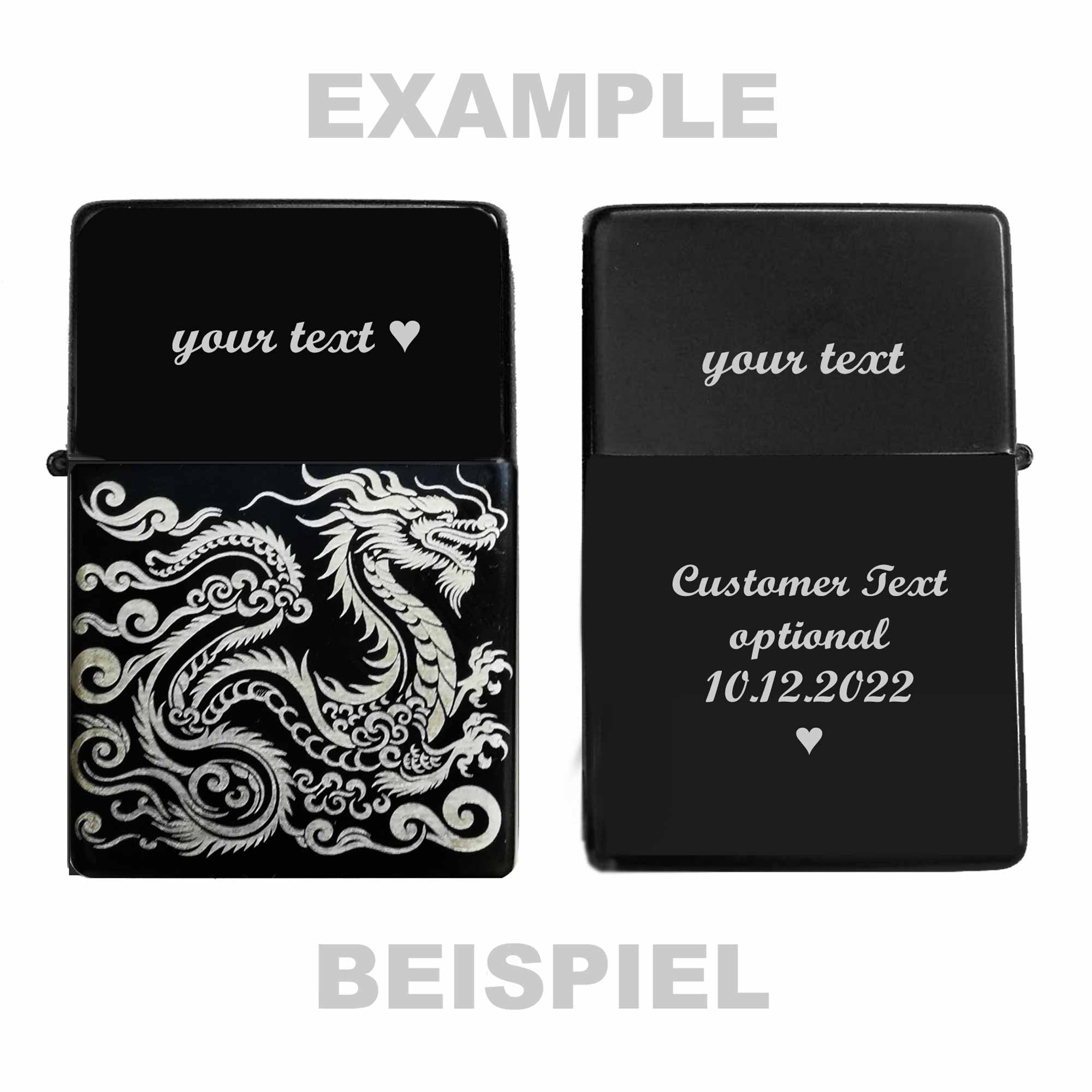 SKRFIRE Plasma Feuerzeug Drachen Design - Winddichtes Elektrofeuerzeug