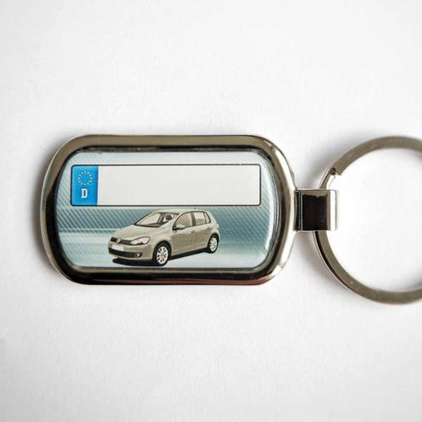 Golf 6 VI Kennzeichen Schlüsselanhänger mit Gravur