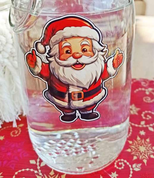Hochwertige Weihnachts Sticker - 12 große dekorative Folien-Aufkleber selbstklebend