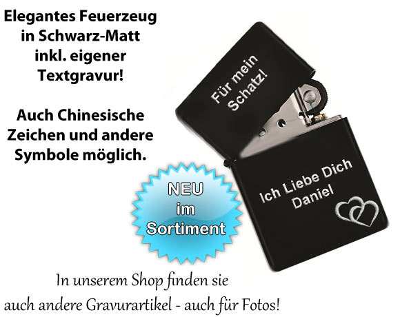 Feuerzeug mit Gravur