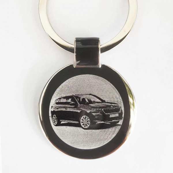 Skoda Kamiq ab 2019 Gravur Schlüsselanhänger personalisiert - original Fotogravur
