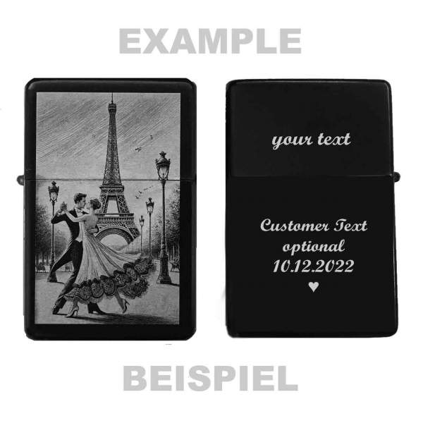 Feuerzeug Paris Dance Eifelturm – personalisierbar