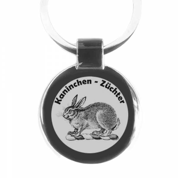 Kaninchen Züchter Schlüsselanhänger Fotogravur