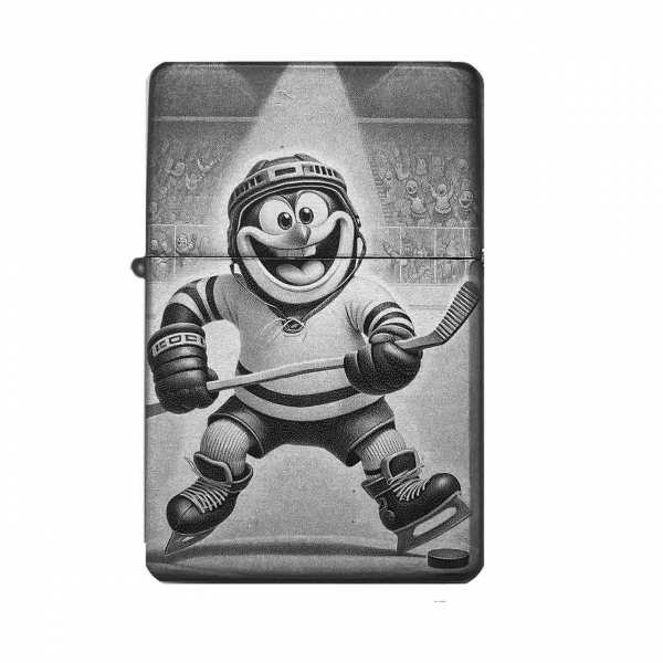 Sturmfeuerzeug "Pinguin Eishockey" – personalisierbar