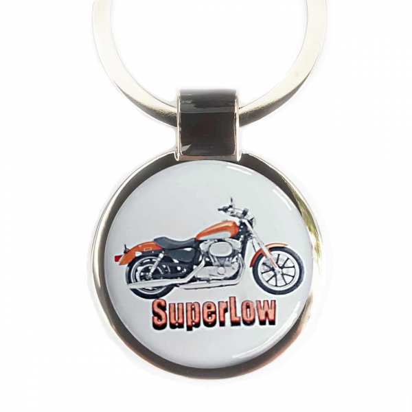 SuperLow Motorrad Schlüsselanhänger personalisiert mit Gravur