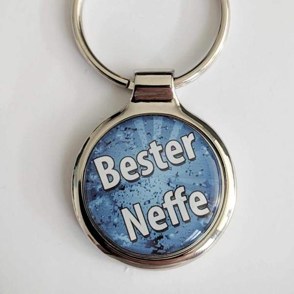 Bester Neffe Schlüsselanhänger mit eigener Textgravur