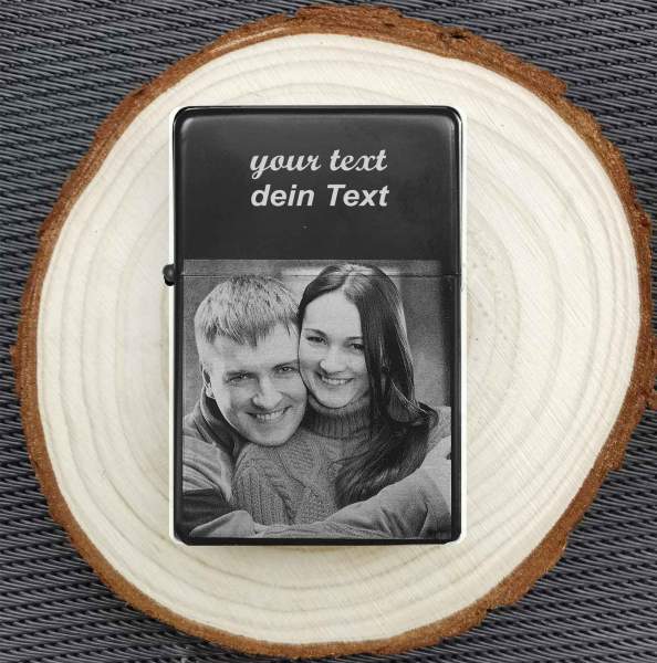 Lichter fotocadeau met je eigen tekstgravure
