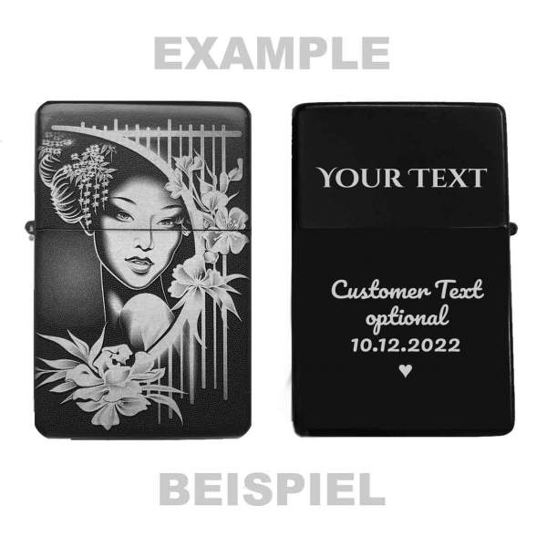 Feuerzeug Sakura Geisha No.3 personalisierbar