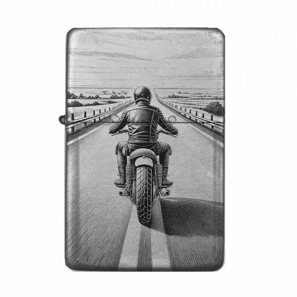 Sturmfeuerzeug "Motorrad Biker" – personalisierbar