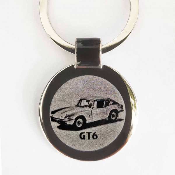 Triumph GT6 Gravur Schlüsselanhänger personalisiert mit Gravur
